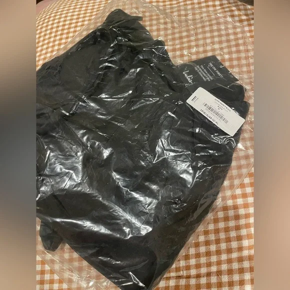 NWT Lulus Black Strapless Long Dress With Slit and Ruffles - Picture 4 of 6